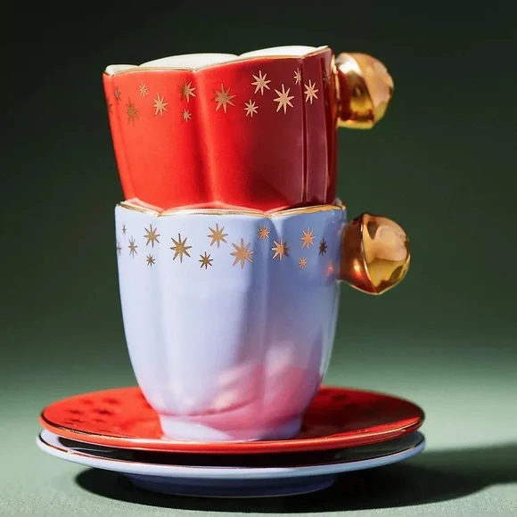 NWT Anthropologie New York City Ballet Espresso Cup & Saucer - Picture 3 of 3